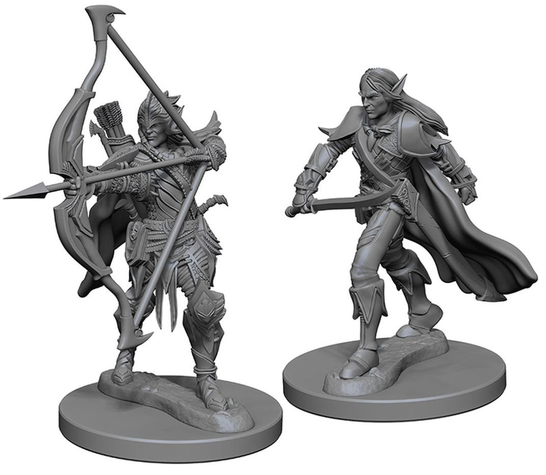 Pathfinder Deep Cuts Unpainted Miniatures: W01 Elf Male Fighter